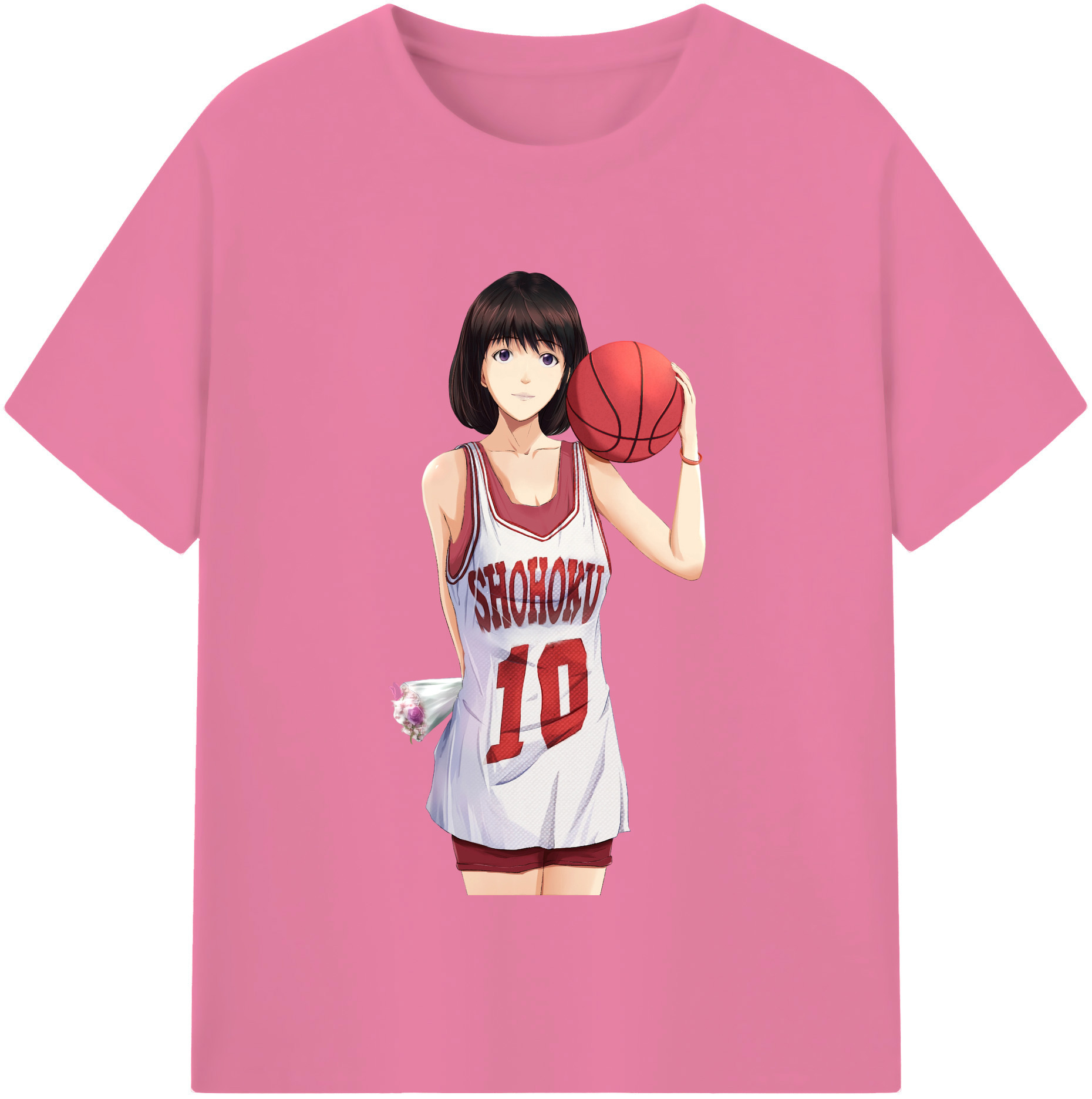 SLAM DUNK／スラムダンク 綿100％半袖Tシャツ（フロントプリント）